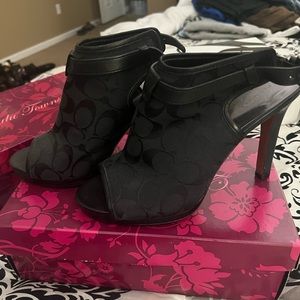 Black Coach heels
